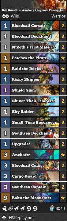 hearthstone odd warrior|Odd Questline Warrior .